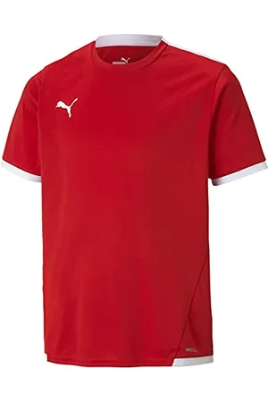 PUMA Mixte enfant Teamliga Jersey Jr Shirt, Rouge- Blanc, 140 EU