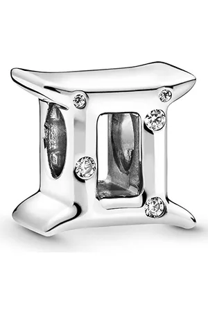 PANDORA Charm Gémeaux en sterling avec zircones cubiques transparentes