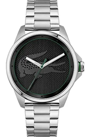 Lacoste Montre Analogique à Quartz pour Homme Collection Le Croc avec Bracelet en Acier Inoxydable Argenté - 2011131