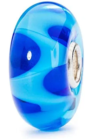 Trollbeads Perle Femme Azur Vague Argent 925 - TGLBE-10196, Taille Unique, Verre, Verre