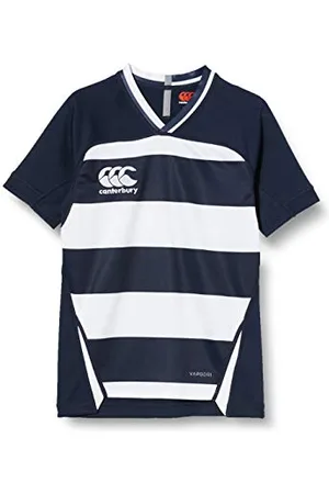 Canterbury Vapodri Evader à Rayures Maillot Rugby Garçon FR : XS (Taille Fabricant : 6)