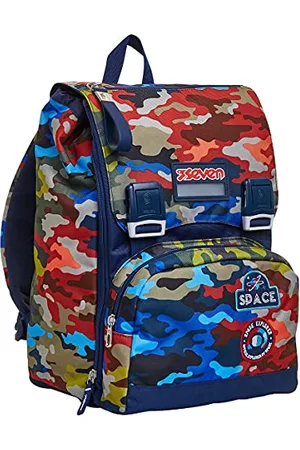 7 for all Mankind Sac à Dos, Camo pour Adolescents, Filles et Garçons, Grande Capacité, pour L