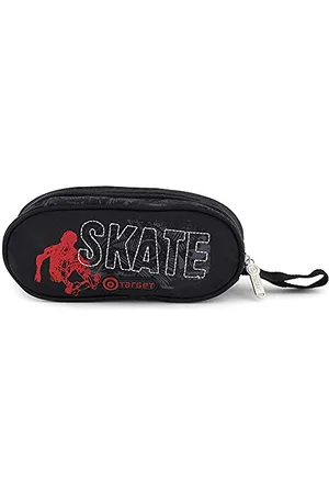 TARGET Trousse noir Demi Lune motif skate rouge 22 cm 11-5527