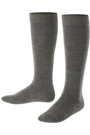 Falke Comfort Wool K Kh laine unies 1 paire, Chaussettes longues Mixte enfant, , 27-30