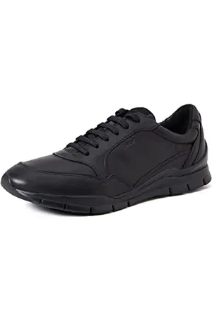 Geox Femme D Sukie A Sneakers, Black, 36 EU