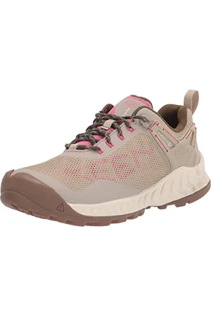 Keen Femme NXIS Evo Waterproof Chaussure de randonnée, Plaza Taupe/Ibis Rose, 40 EU
