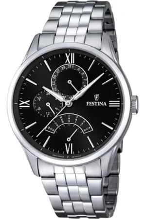 Festina Homme Analogique-Numérique Quartz Montre avec Bracelet en Acier Inoxydable