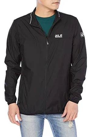 Jack Wolfskin Jwp Wind Softshell Veste Homme, Black, FR : S (Taille Fabricant : S)