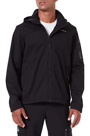 CMP Veste softshell légère pour homme avec capuche amovible, , 60