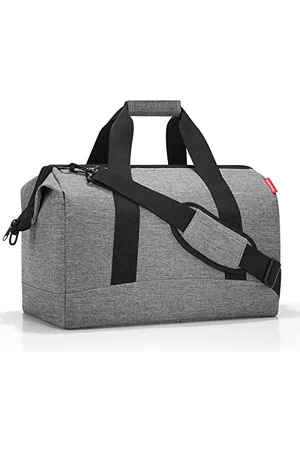 Reisenthel Allrounder L - Un Sac Type Sacoche Docteur avec Grande Ouverture à arceaux, Ouverture avec Fermeture zippée, 6 Compartiments intérieurs, 2 poignées, en Twist Silver - 30L