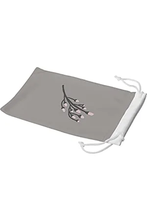 Bonamaison Imprimé Numériquement Lunettes Étui avec Cordon ​de Serrage, 100% Coton, Sac Lunettes, Pochette à Lunettes, 1 Pièce, Taille: 11x19 Cm