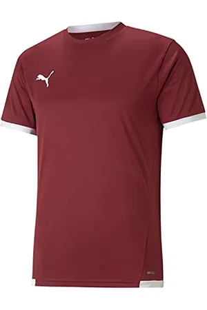 PUMA Mixte enfant Teamliga Jersey Jr Shirt, Cordovan- Blanc, 140 EU