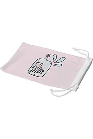 Bonamaison Imprimé Numériquement Lunettes Étui avec Cordon ​de Serrage, 100% Coton, Sac Lunettes, Pochette à Lunettes, 1 Pièce, Taille: 11x19 Cm