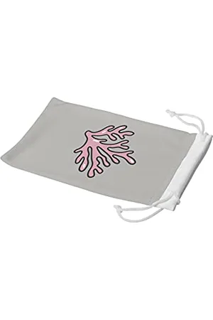 Bonamaison Imprimé Numériquement Lunettes Étui avec Cordon ​de Serrage, 100% Coton, Sac Lunettes, Pochette à Lunettes, 1 Pièce, Taille: 11x19 Cm