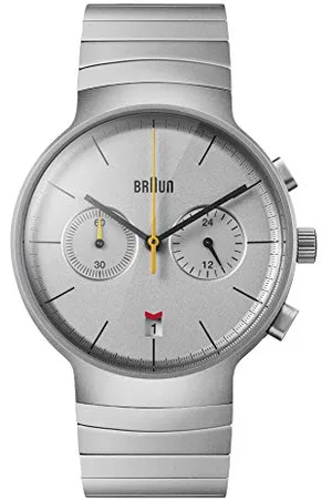 von Braun Mens Chronograph with Date Analogue Quartz Watch, Dial and Stainless Steel Bracelet, 40mm Stainless Steel Case, Model BN0265SLBTG.