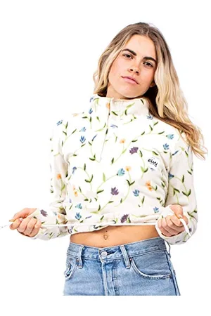 Eivy Pull Court en Polaire Meg pour Femme avec boutonnière