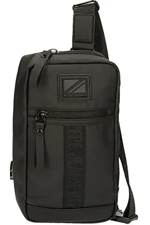 Pepe Jeans Sac Bandoulière Hoxton Noir Et Bleu Polyester Et PU