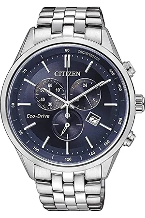 Citizen Hommes Chronographe Eco-Drive Montre avec Bracelet en Acier Inoxydable AT2141-52L