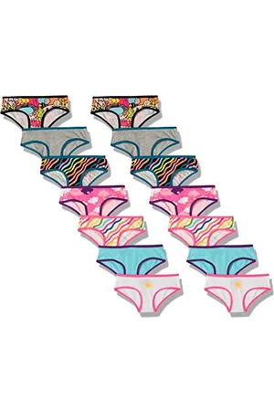 Amazon Culotte Hipster Fille, Lot de 14, , 6-7 Ans
