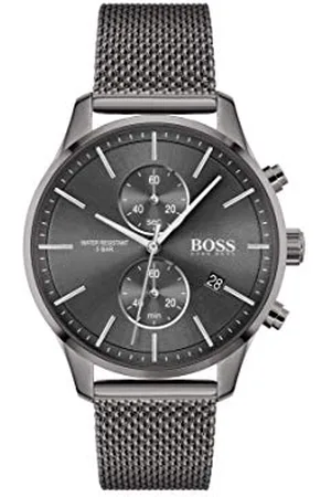 HUGO BOSS Montre Chronographe à Quartz pour homme Collection Associate avec Bracelet en Acier Inoxydable