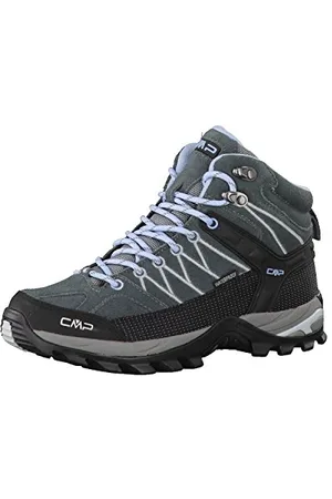 CMP Femme Rigel Mid WMN Trekking Shoes WP Chaussures de randonnée, Gris-Bleu Clair (Graffite-Azzurro), 37 EU