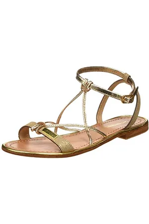 Les Tropéziennes par M Belarbi Femmes HIRONDEL Sandales Bride Cheville, Or (Or Irise 914), 36 EU