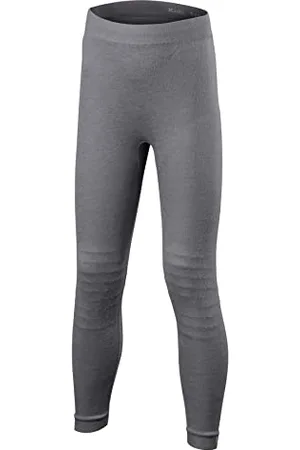 Falke Wool Tech. Sous-Vêtement Technique Legging De Sport Mixte Enfant Thermique Laine Mérinos Gris Noir Pour Randonnée Marche Ski Snowboard 1 Paire