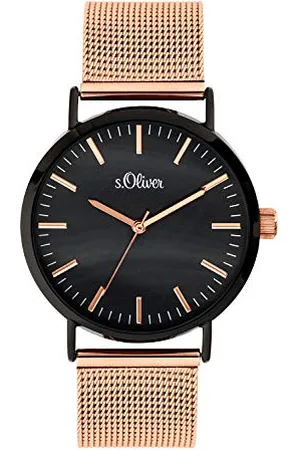 QS by s.Oliver Femme Quartz Montre avec Bracelet en Acier Inoxydable SO-3668-MQ