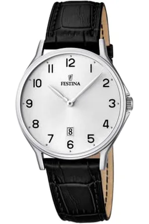 Festina Hommes Analogique-Numérique Quartz Montre avec Bracelet en Cuir