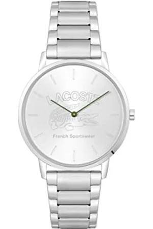 Lacoste Montre Analogique à Quartz pour Homme avec Bracelet en Acier Inoxydable argenté - 2011214