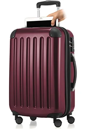 Hauptstadtkoffer – Alex- Bagage à main cabine, Trolley rigide extensible avec Compartiment pour ordinateur portablel, TSA, 55 cm, 42 L, Bordeaux