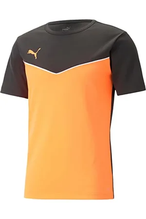 PUMA Maillot Individualrise Football Homme, Noir-Ultra Orange, M