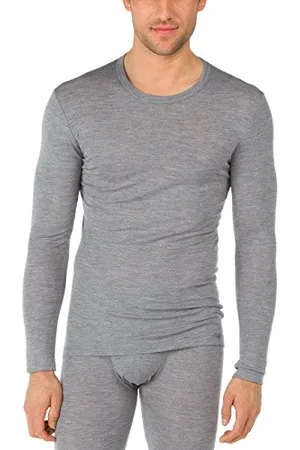 Calida Wool & Silk T-Shirt à Manches Longues sous-vêtements Fonctionnels, Opaque, , 50 Homme