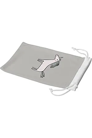 Bonamaison Imprimé Numériquement Lunettes Étui avec Cordon ​de Serrage, 100% Coton, Sac Lunettes, Pochette à Lunettes, 1 Pièce, Taille: 11x19 Cm