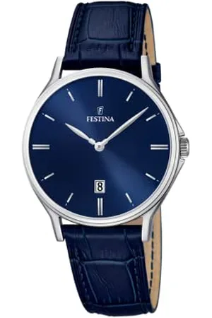 Festina Hommes Analogique-Numérique Quartz Montre avec Bracelet en Cuir
