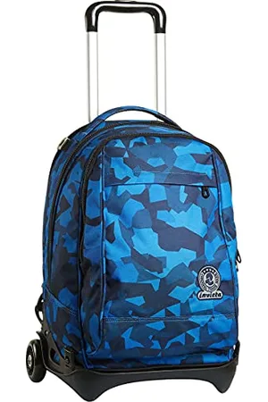 Invicta Trolley - New Tech Camo Squared, Blue, 3in1 Detachable Backpack, Travel & School
