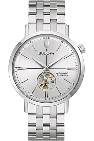 BULOVA Hommes Analogique Automatique Montre avec Bracelet en Acier Inoxydable 96A276