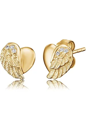 Engelsrufer Heartwing argenter pour femmes plaqué argent 925 Sterling taille 9 mm (0,35")