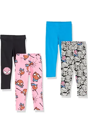 Amazon Disney | Marvel | Star Wars | Frozen | Princess Legging Fille, Lot de 4, , 6-7 Ans