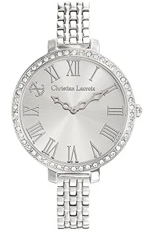 Christian Lacroix Femme Analogique Quartz Montre avec Bracelet en Acier Inoxydable CLWE34