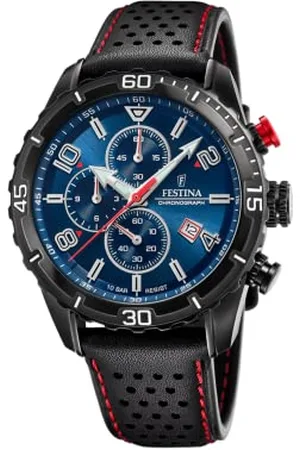 Festina Homme Analogique Quartz Montre avec Bracelet en Cuir F20519/2