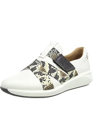 Clarks Un Rio Strap, Zapatillas Mujer, Combi-Reloj de Pulsera serpent blanc cassé, 41 EU