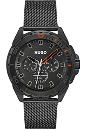 HUGO BOSS Montre Analogique Multifunction à Quartz pour Homme avec Bracelet milanais en Acier Inoxydable - 1530289