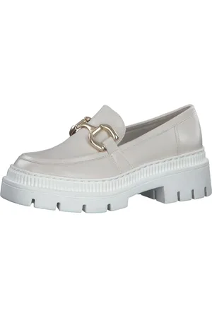 Marco Tozzi Femme Damen 2-2-84702-20 Mocassin, Crème (Cream/Gold), 38 EU