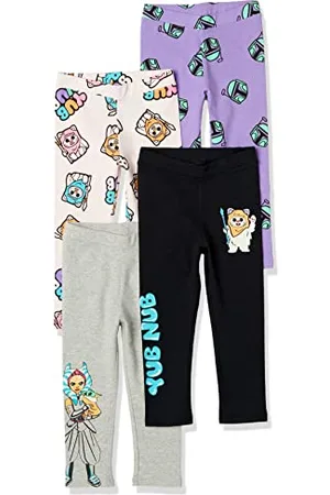 Amazon Disney | Marvel | Star Wars | Frozen | Princess Legging Fille, Lot de 4, , 8 Ans