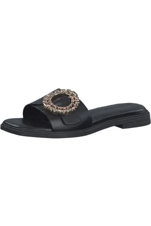 Marco Tozzi Femme Damen 2-2-27153-20 Mules, Noir (Black/Gold), 37 EU