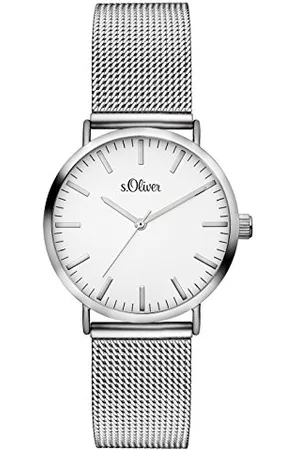 QS by s.Oliver Femme Quartz Montre avec Bracelet en Acier Inoxydable SO-3270-MQ