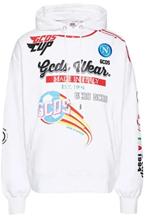 GCDS SSC Napoli X Sweat à Capuche pour Adulte Unisexe XL