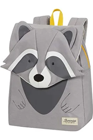 Samsonite Happy Sammies Eco - Backpack pour enfants S +, 32 cm, 11 L, Gray (Raccoon Remy)