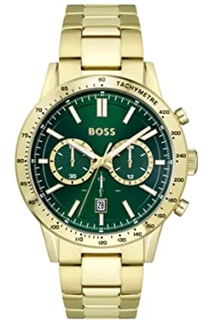 HUGO BOSS Montre Chronographe à Quartz pour Homme Collection Allure avec Bracelet en Acier Inoxydable de Couleur Dorée - 1513923